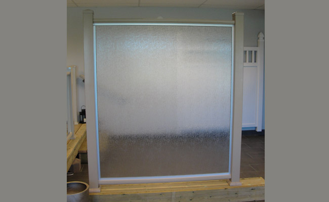 frosted glass decoration