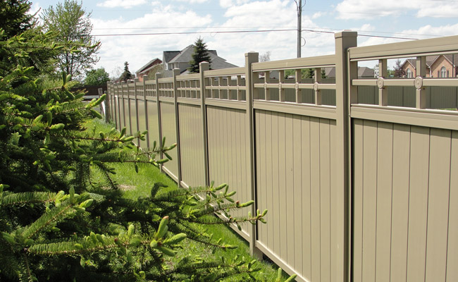 fence panels with lattice accents