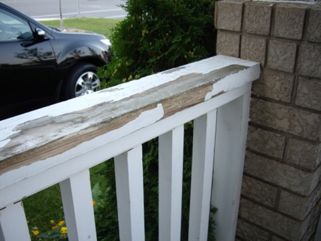 replacing rotted railing